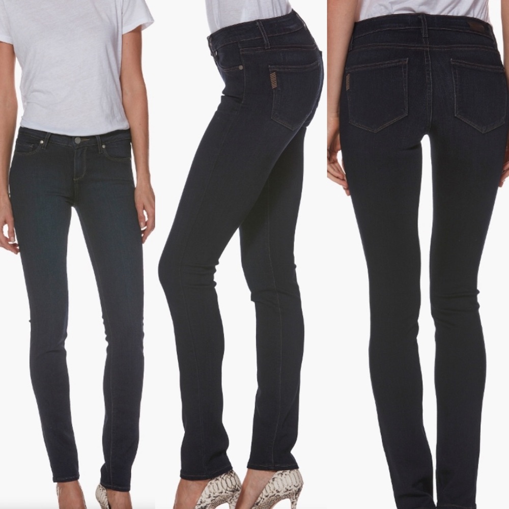 PAIGE Skyline Skinny Dark Wash Skinny Jeans Sz 25